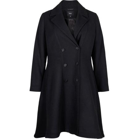 Zizzi Zizzi Wintermantel MAVA zwart