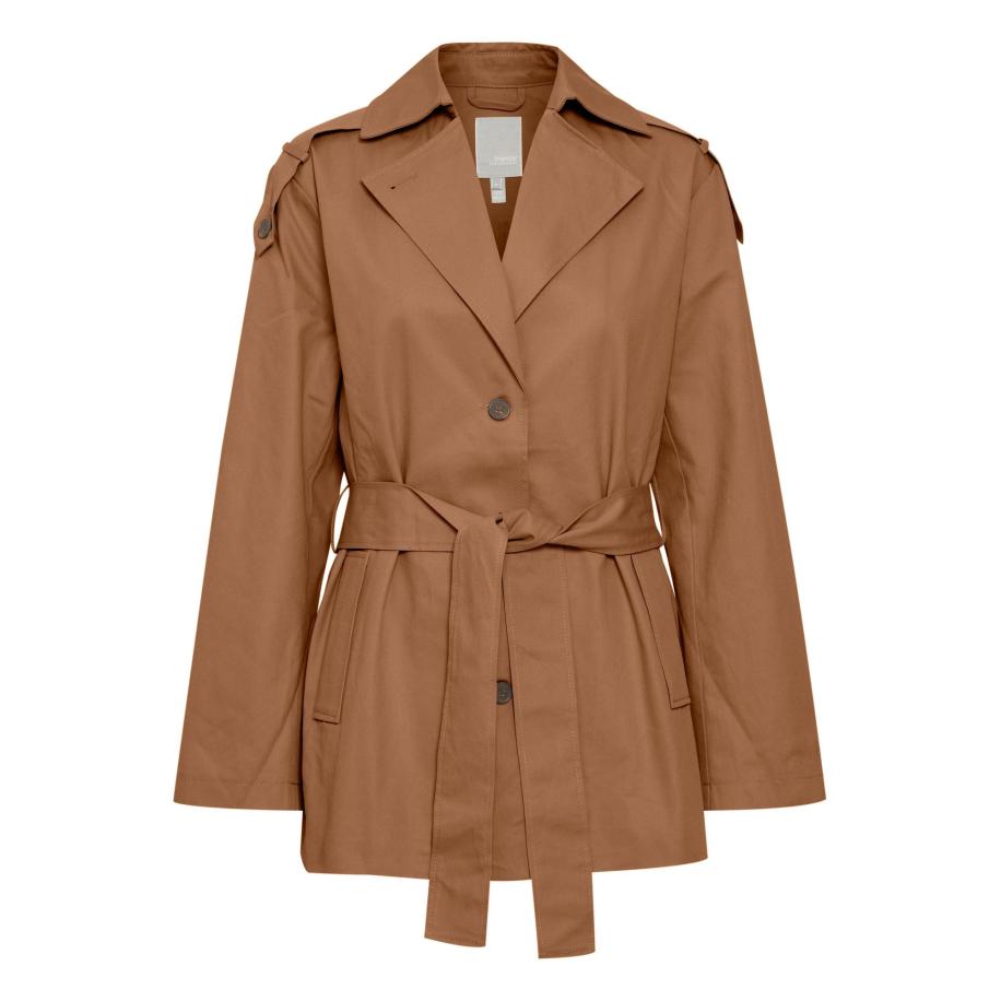 Fransa Fransa Tussenmantel Nina karamel -