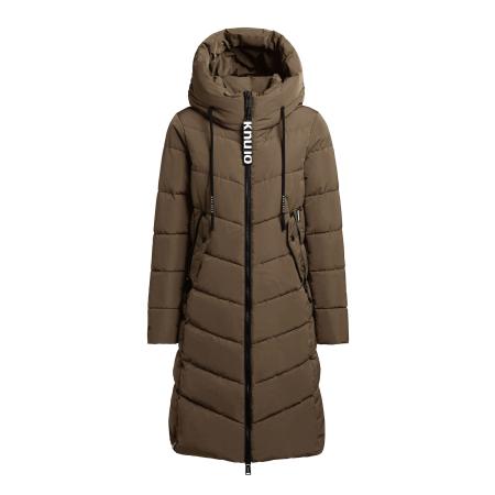 Khujo khujo Wintermantel Mika sepia / zwart / wit