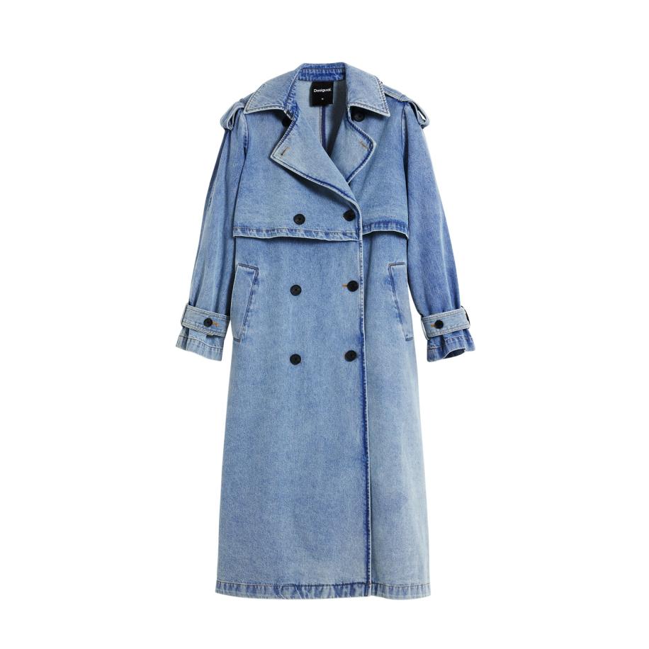 Desigual Desigual Tussenmantel blauw denim -