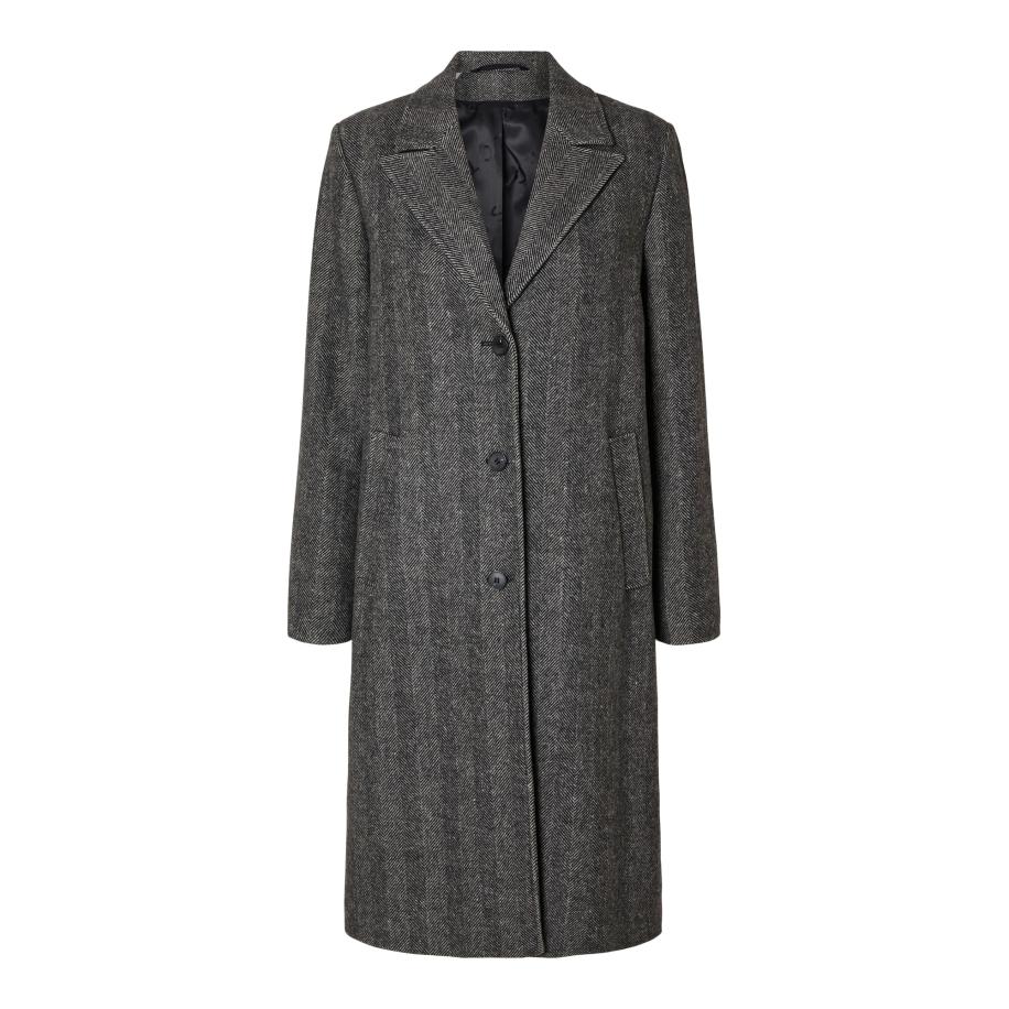 Selected SELECTED Tussenmantel New Alma grijs / zwart -