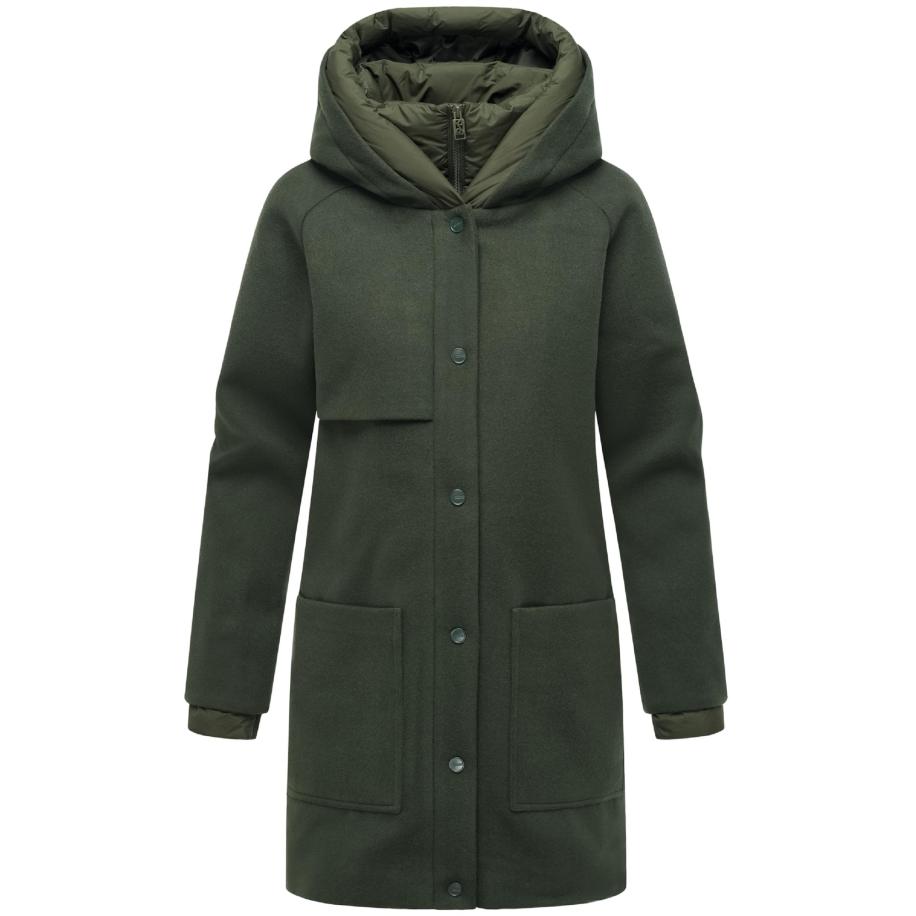 NAVAHOO NAVAHOO Wintermantel Flauschwunder 14 groen -