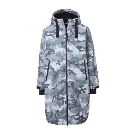 LAURASØN LAURASØN Functionele mantel blauw / geel / donkergrijs