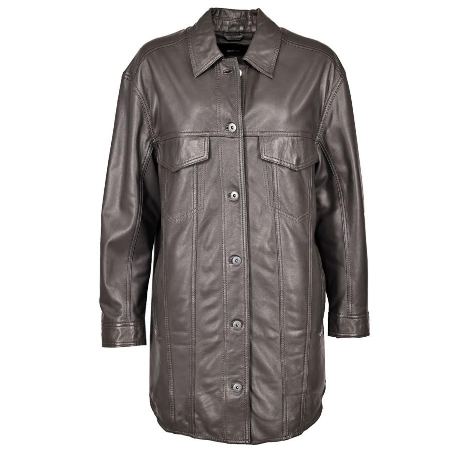 Maze Maze Tussenmantel chocoladebruin -