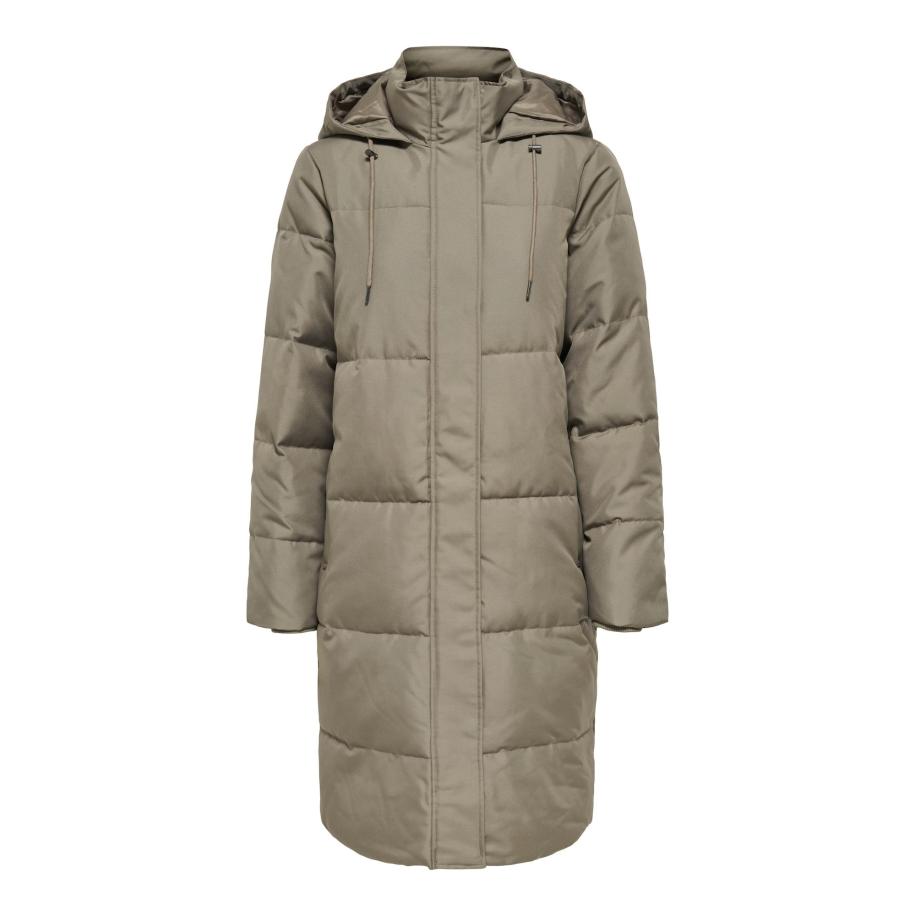 Only ONLY Wintermantel ONLIRENE grijs -