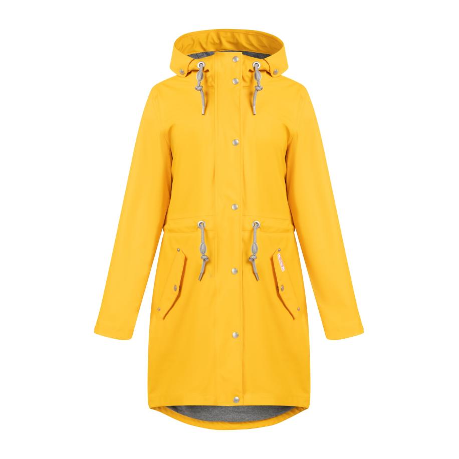 MYMO MYMO Functionele mantel geel / zilvergrijs -