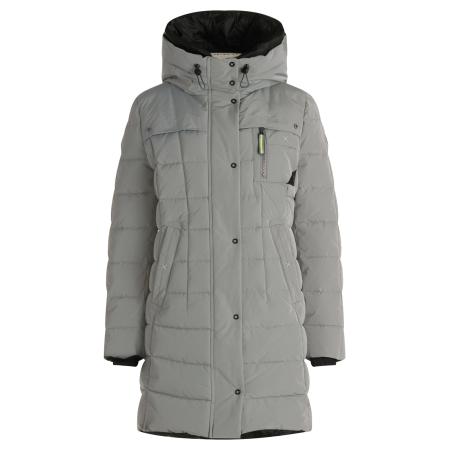 Amber & June Amber & June Wintermantel rookgrijs