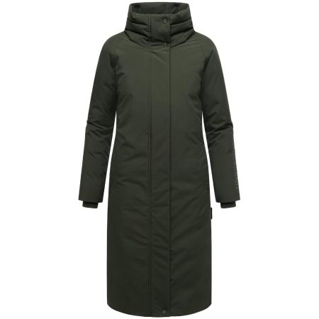 NAVAHOO NAVAHOO Wintermantel Traumblüte 14 donkergroen