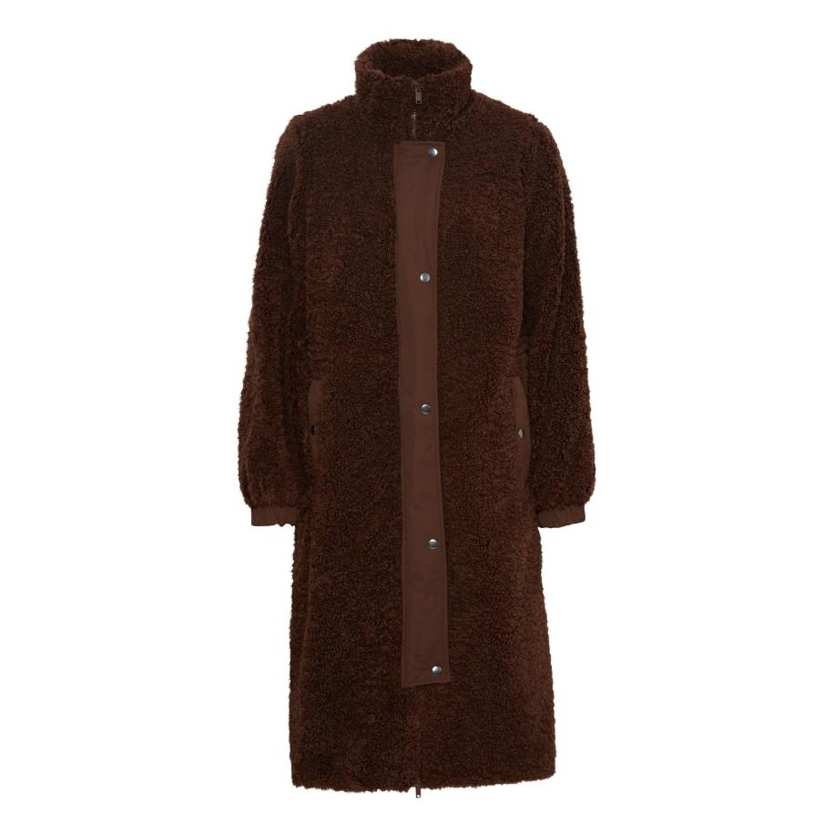 b.young b.young Tussenmantel Canto donkerbruin -