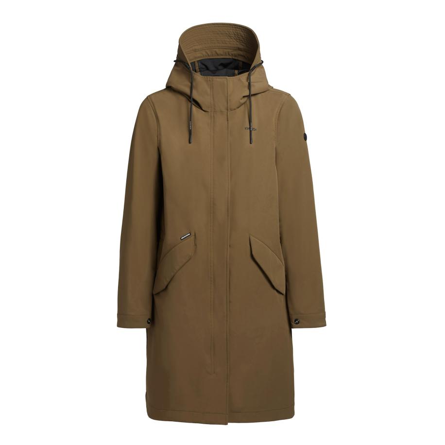 Khujo khujo Tussenmantel olijfgroen / zwart -