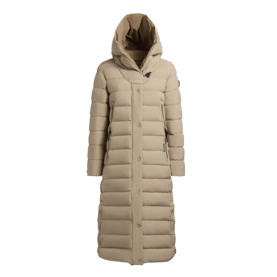 Khujo khujo Wintermantel Teiva beige / zwart -
