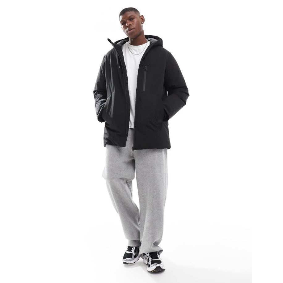 Jack & Jones - Tech parka in zwart Zwart