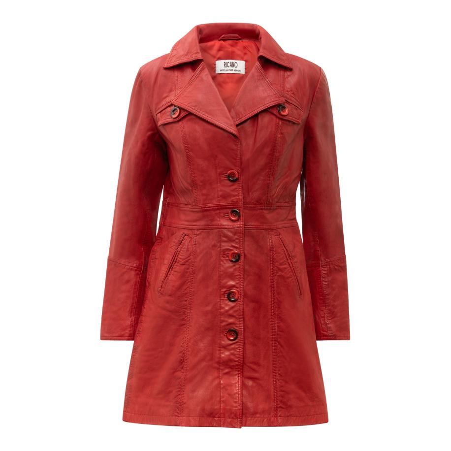 RICANO RICANO Tussenmantel oranjerood -