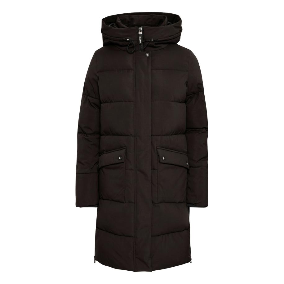 Oxmo Oxmo Wintermantel zwart -