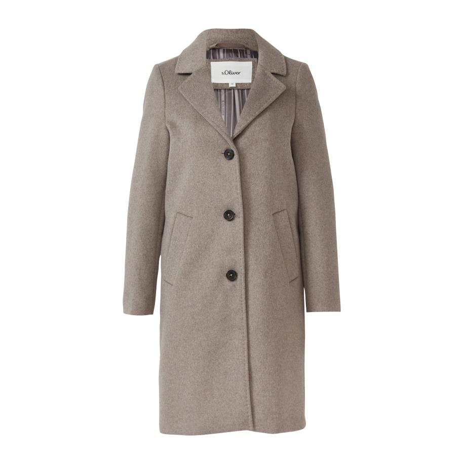 s.Oliver Tussenmantel taupe Grijs