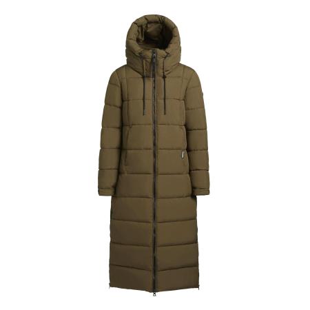 Khujo khujo Wintermantel Deria olijfgroen / zwart