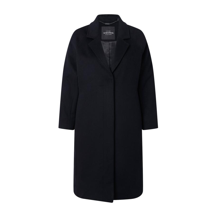 Ulla Popken Ulla Popken Tussenmantel zwart -