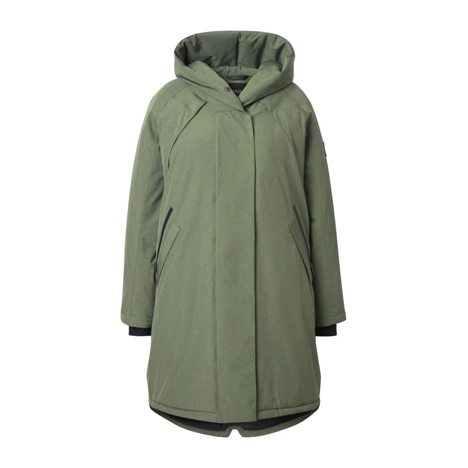 Ulla Popken Ulla Popken Wintermantel olijfgroen -
