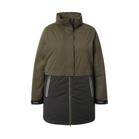 Ulla Popken Ulla Popken Functionele mantel olijfgroen / zwart