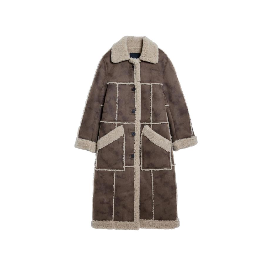 Desigual Desigual Wintermantel beige / bruin -