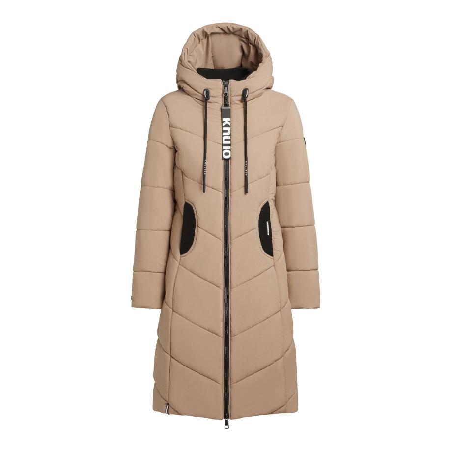 Khujo khujo Wintermantel ARIBAY4 LIGHT beige / zwart -