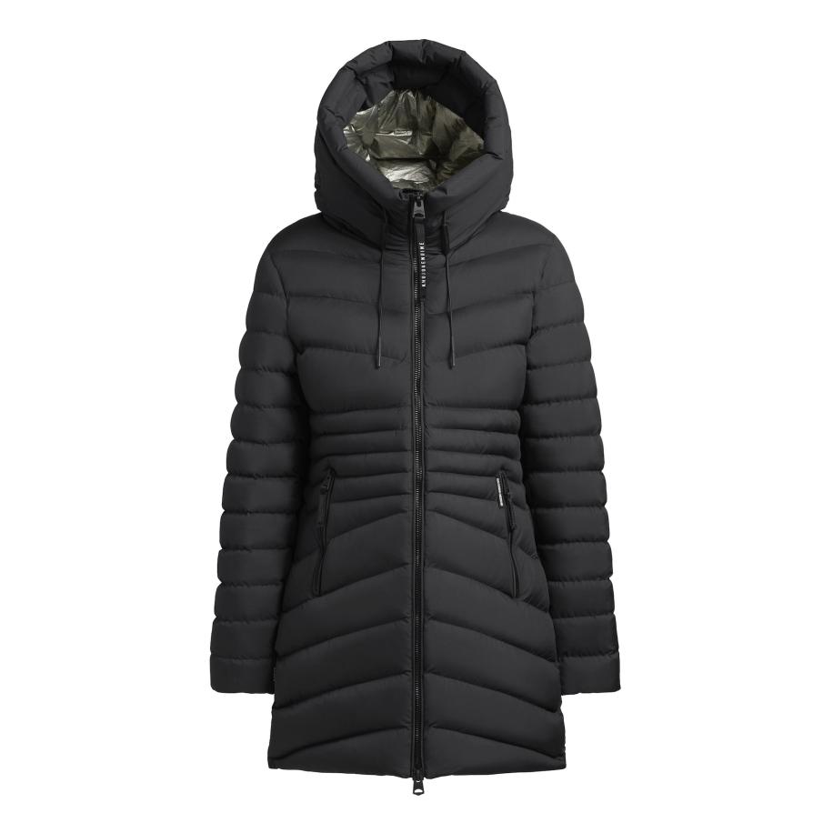 Khujo khujo Wintermantel SAMAR zwart -