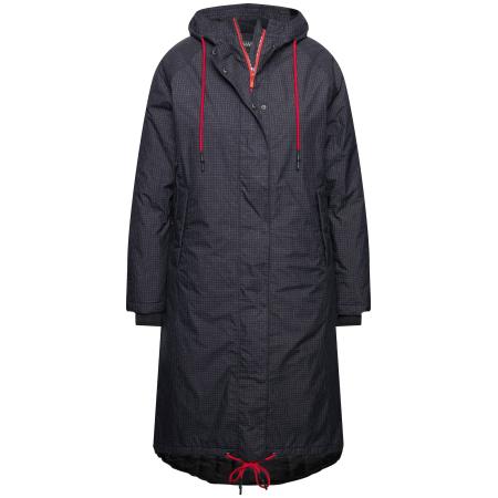 Ulla Popken Ulla Popken Tussenmantel grijs / rood / zwart