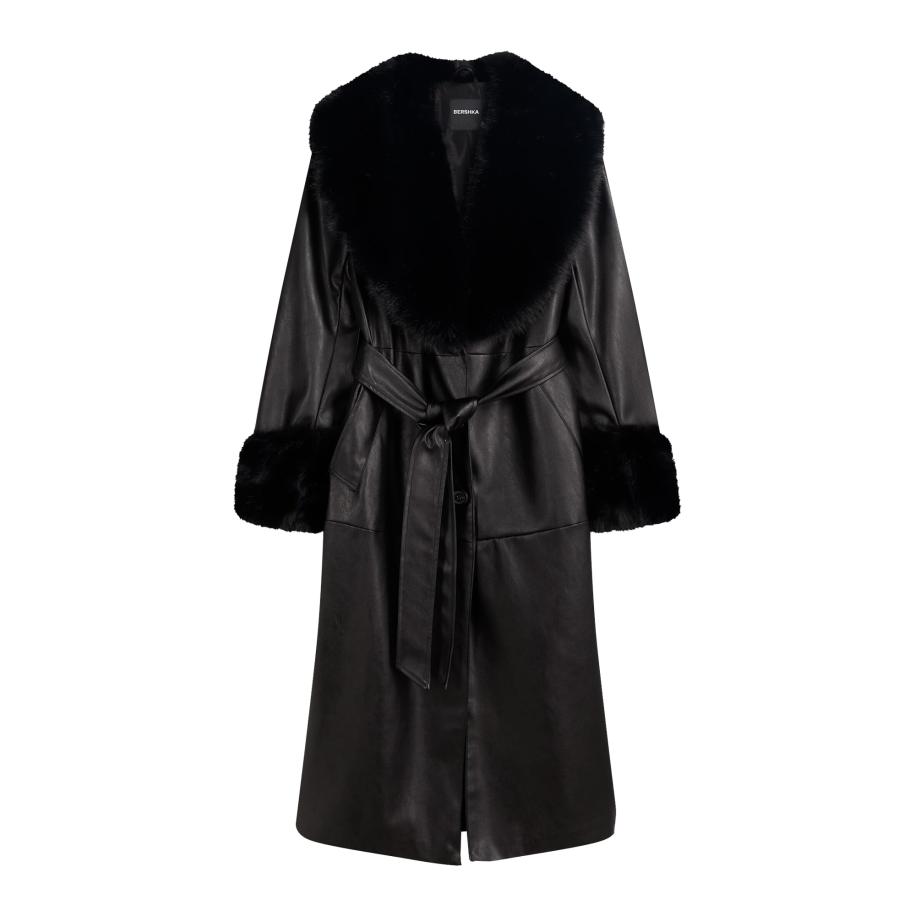 Bershka Bershka Tussenmantel zwart -