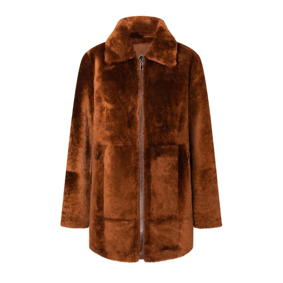 Werner Christ Werner Christ Tussenmantel Pam kastanjebruin -