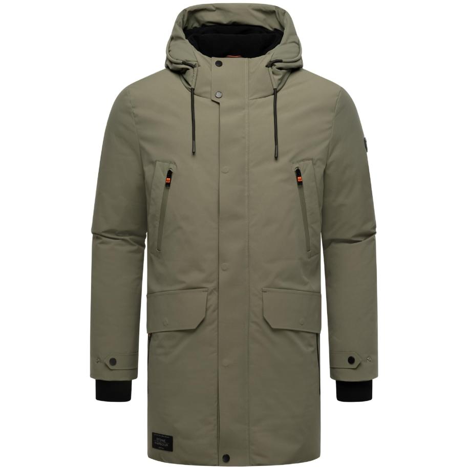 STONE HARBOUR STONE HARBOUR Winterjas Kitraan olijfgroen / zwart -