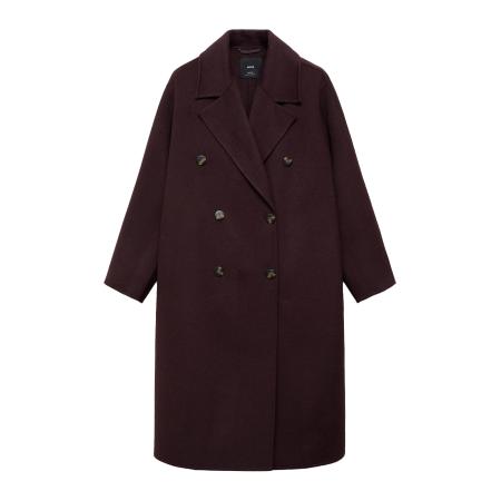 Mango MANGO Tussenmantel Picarol wijnrood