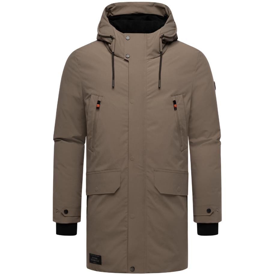 STONE HARBOUR STONE HARBOUR Winterjas Kitraan lichtbruin / zwart -