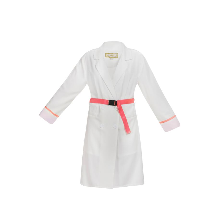 MYMO MYMO Tussenmantel neonroze / wit -