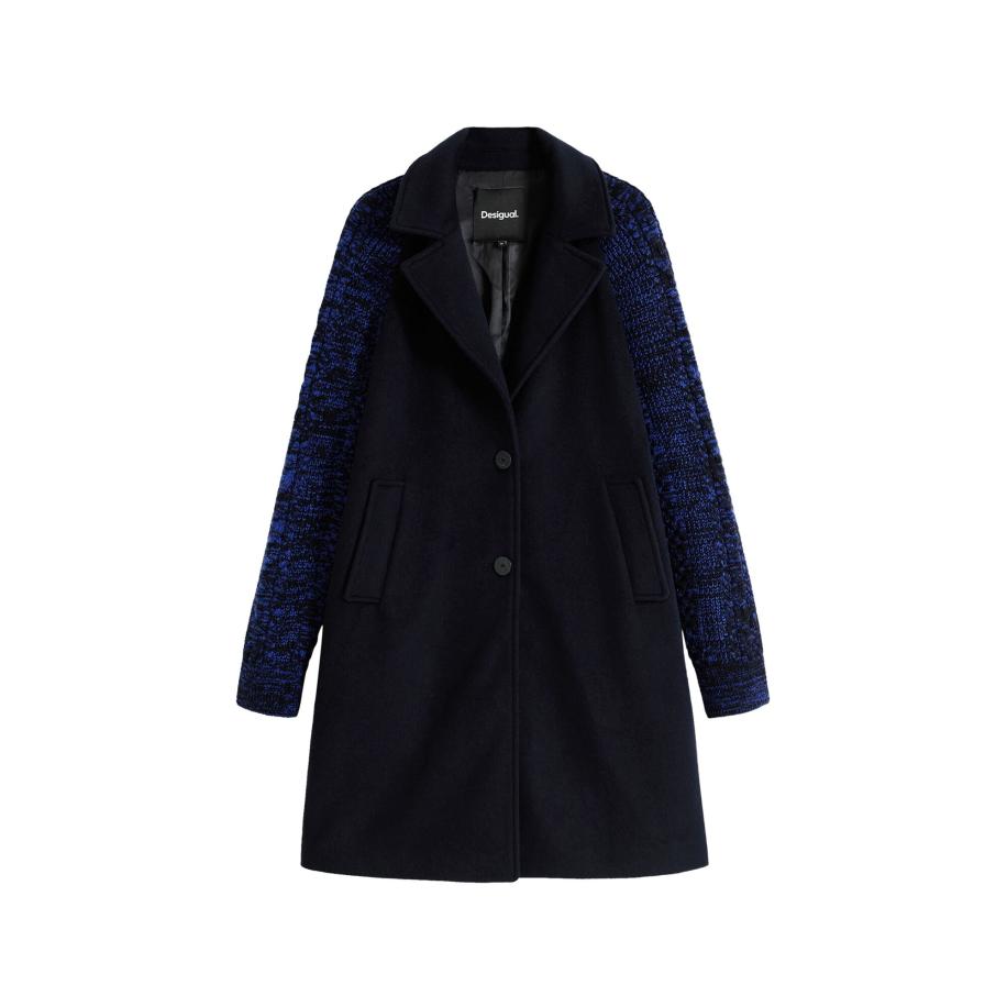 Desigual Desigual Wintermantel blauw / zwart -
