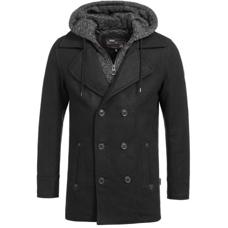 INDICODE JEANS INDICODE JEANS Tussenjas Cliff donkergrijs / zwart