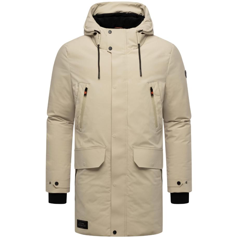 STONE HARBOUR STONE HARBOUR Winterjas Kitraan ivoor / zwart -