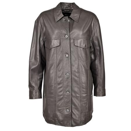 Maze Maze Tussenmantel chocoladebruin