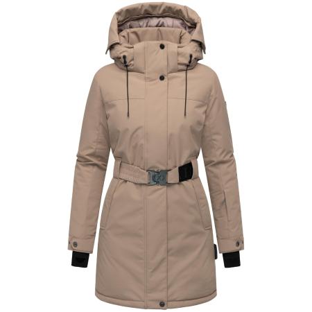 NAVAHOO Wintermantel Frostkuss 14 taupe