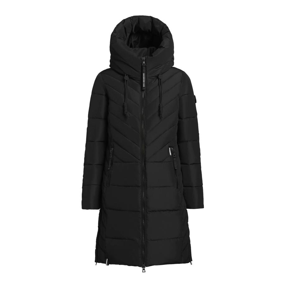 Khujo khujo Wintermantel Gung zwart -