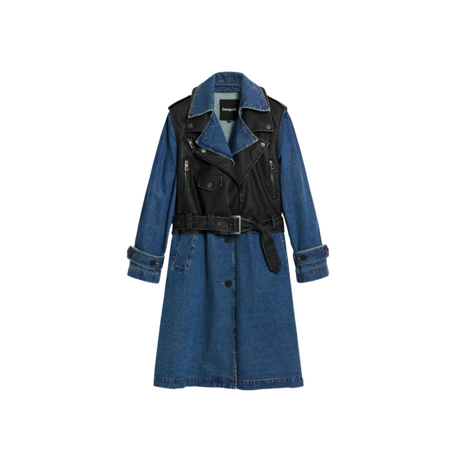 Desigual Desigual Tussenmantel blauw denim / zwart -