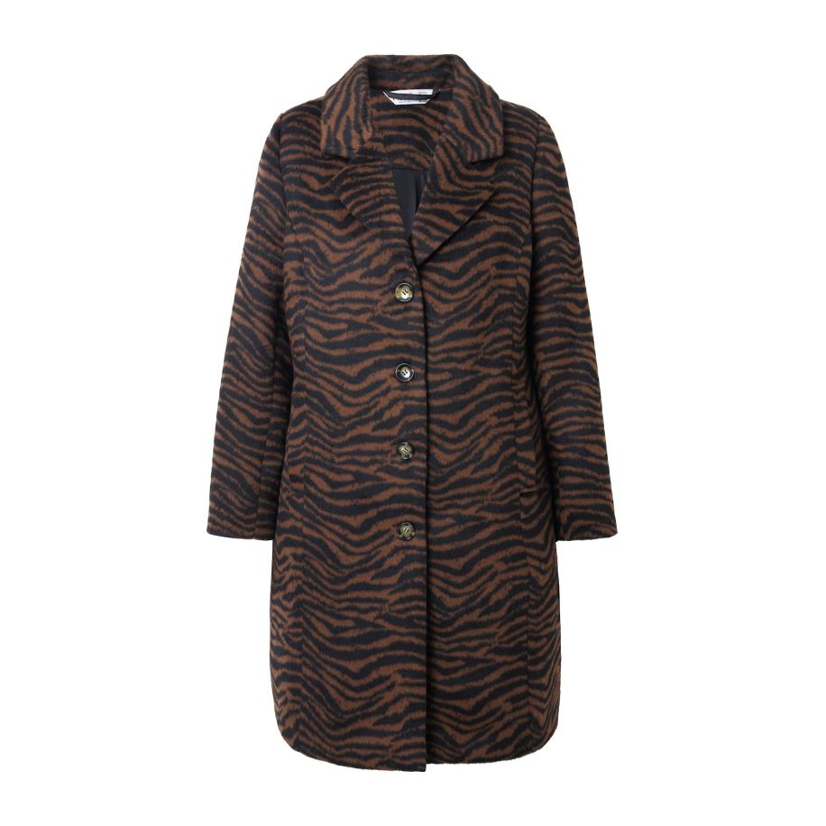 Studio Untold Studio Untold Wintermantel marine / cognac -