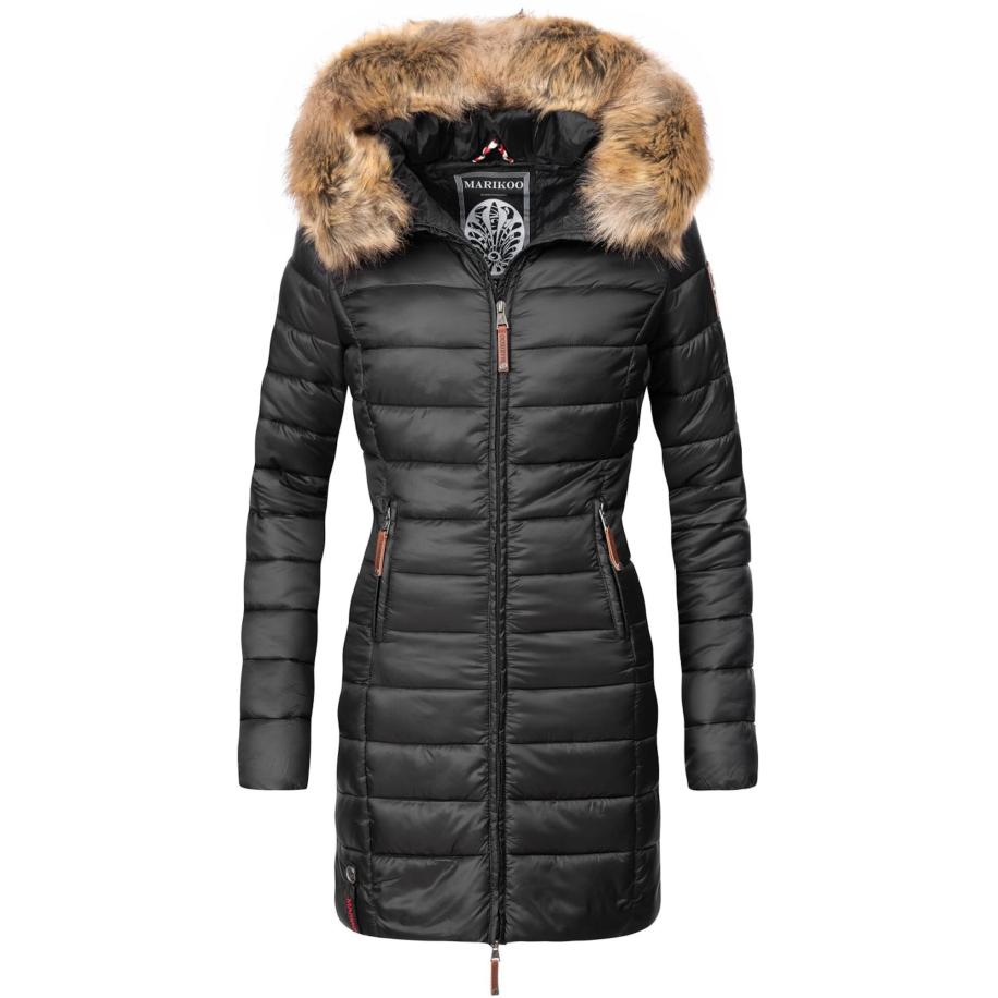 MARIKOO MARIKOO Wintermantel Rose bruin / zwart -