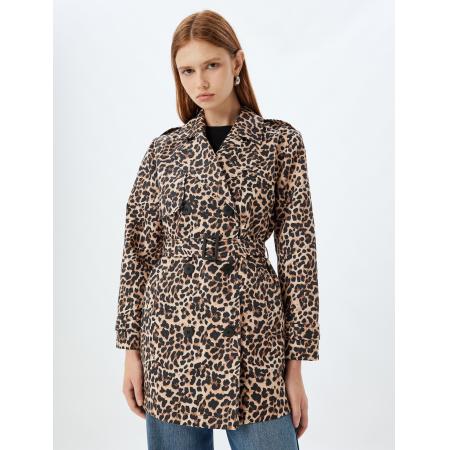 Koton Koton Tussenmantel lichtbruin / zwart