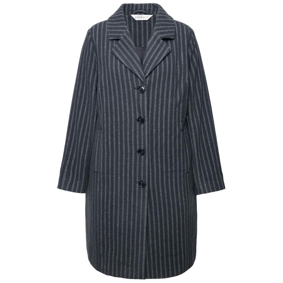 Studio Untold Studio Untold Tussenmantel antraciet / wit -