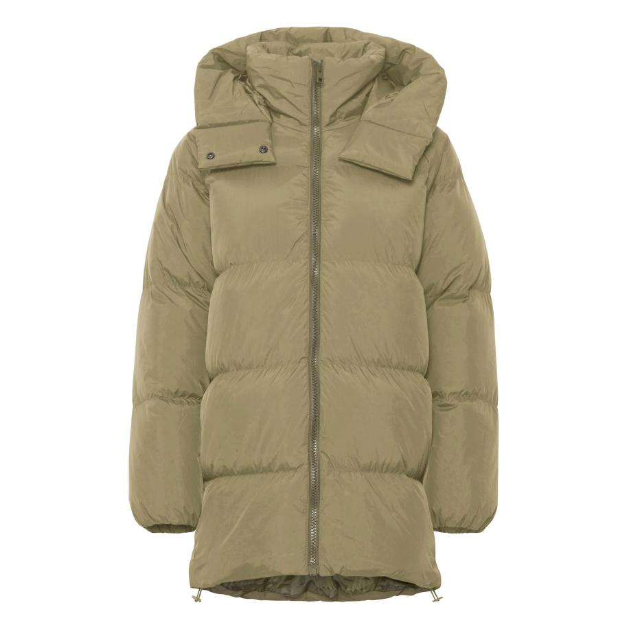Oxmo Oxmo Wintermantel Ellie kaki -