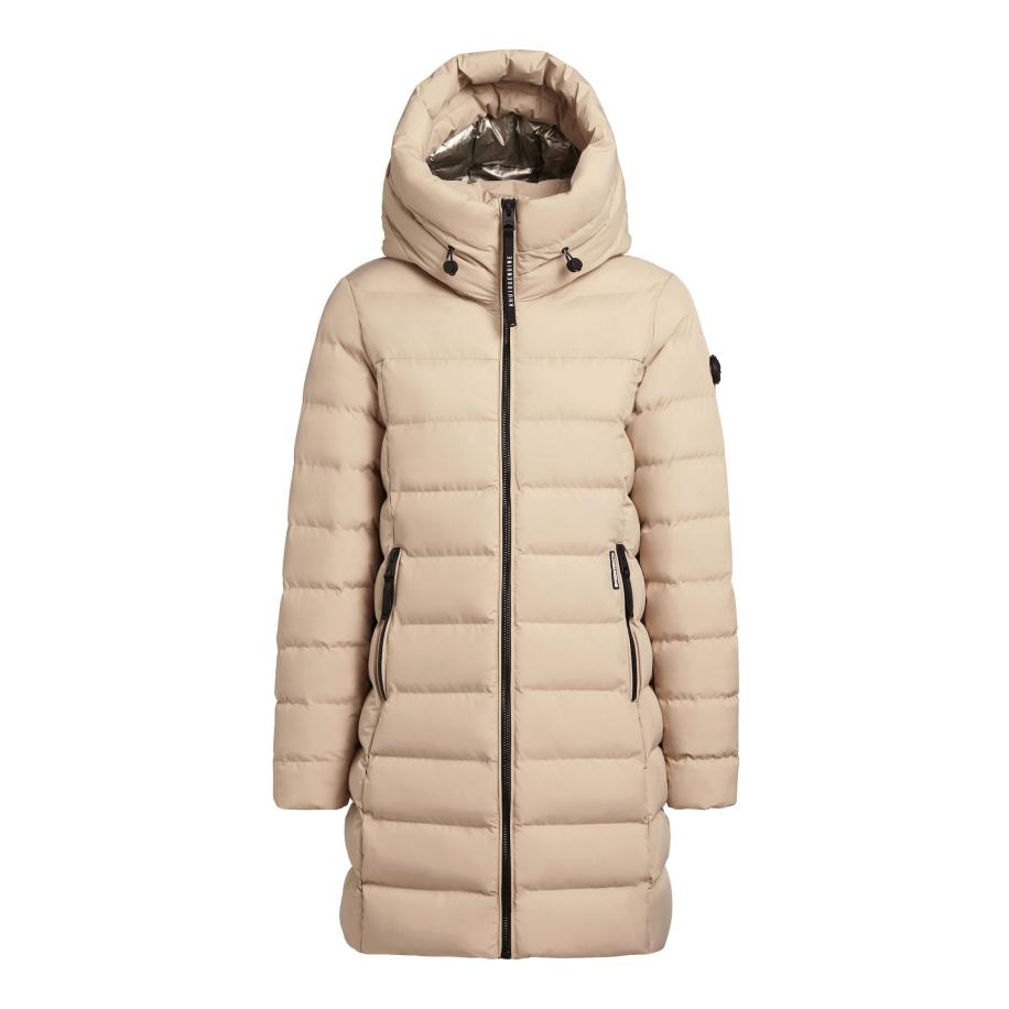 Khujo khujo Wintermantel Nekar beige / zwart -