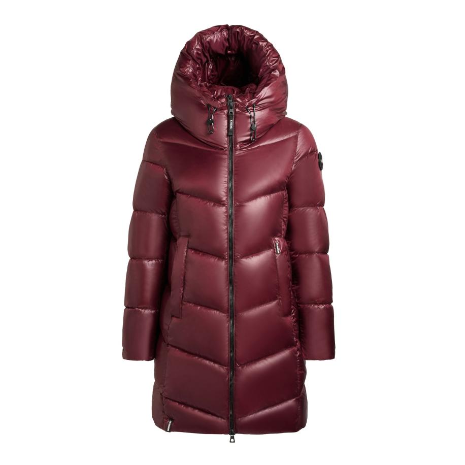 Khujo khujo Wintermantel Adriana donkerrood -