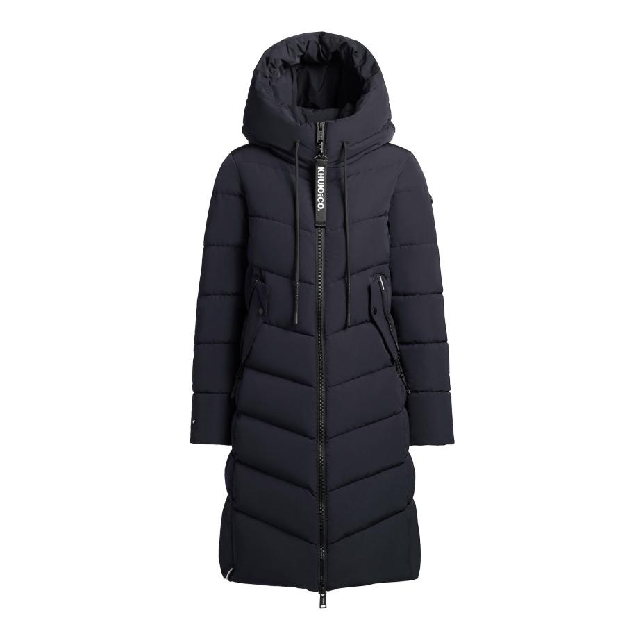 Khujo khujo Wintermantel Mikia3 donkerblauw -
