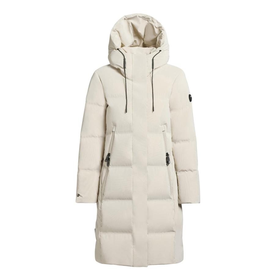 Khujo khujo Wintermantel wit -