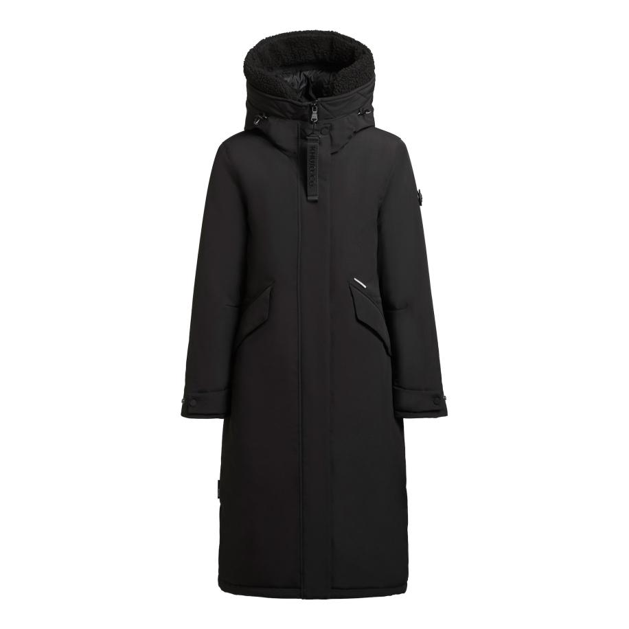 Khujo khujo Wintermantel Agneta2 zwart -